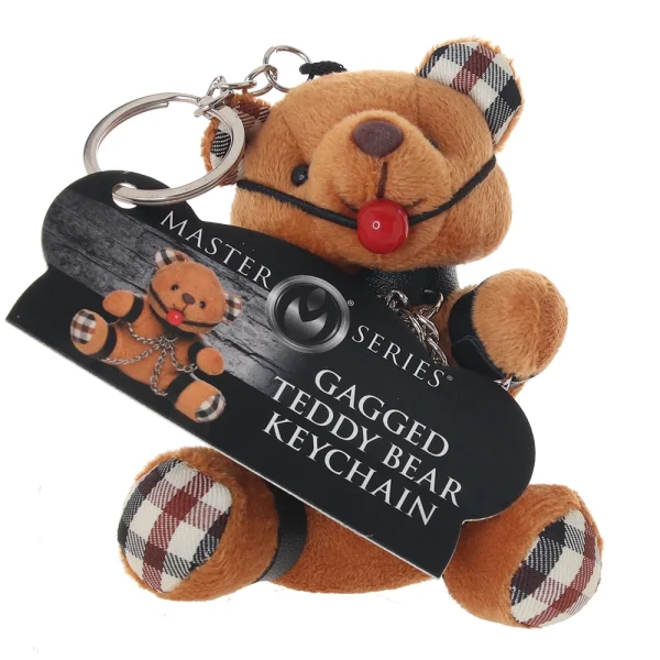 Gagged Teddy Bear Keychain