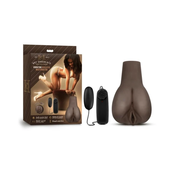 Hot Chocolate - Doggy Style Deanna - Vibrating Realistic Masturbator - Chocolate