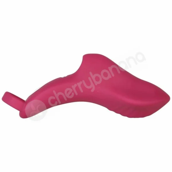 Evolved Frisky Finger Red Finger-Grip Thick & Flat Tipped Clit Vibrator