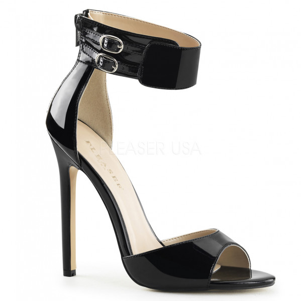 5 inches Heel Closed Back Ankle Strap Sandal, Back Zip — image 5 of 8