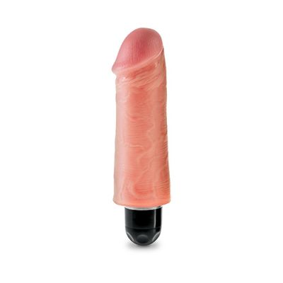King Cock 5 Vibrating Stiffy White Flesh