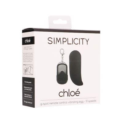 Chloe G spot Remote Control Vibrating Egg Black