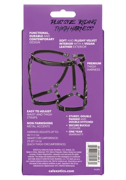 Euphoria Collection Riding Thigh Harness - Plus Size