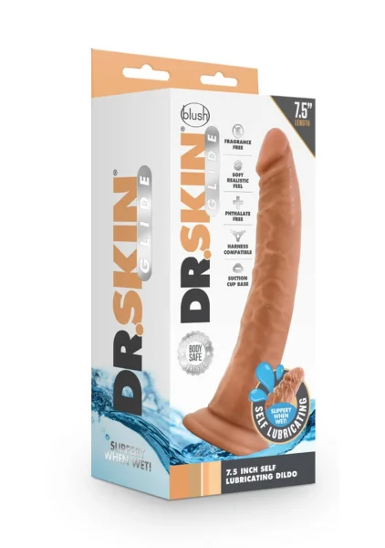 Dr. Skin Glide - 7.5 inch Self Lubricating Dildo