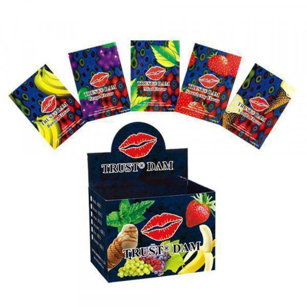 Trust Dental Dams Assorted Flavors 10-Pack