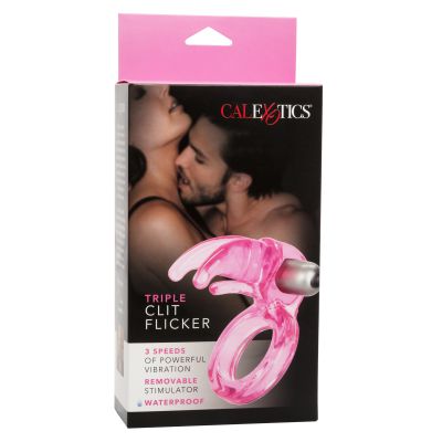 Triple Flicker Vibrating Cock Ring