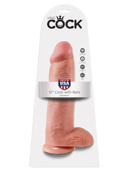 King Cock - 12 in. Cock With Balls