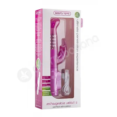 Shots Toys Pink Rechargeable Rabbit Vibrator