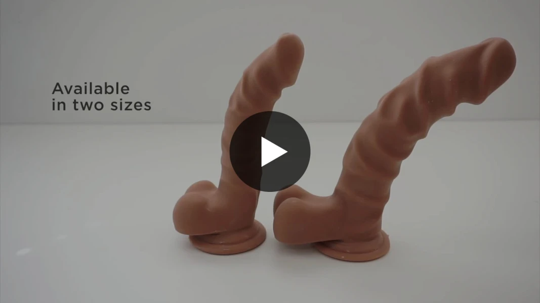 The D - Ragin' D 7.5" Suction Cup Dildo by Doc Johnson - Caramel