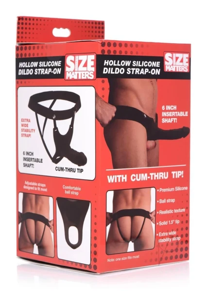 Hollow Silicone Dildo Strap-On