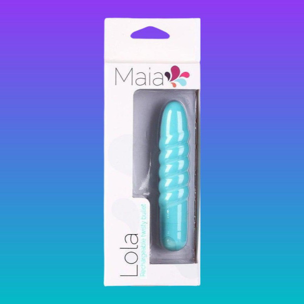 Maia Lola Rechargeable Twisty Bullet Vibrator - Teal