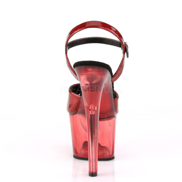 7 inches Heel, 2 3/4 inches Tinted Platform Ankle Strap Sandal — image 12 of 25