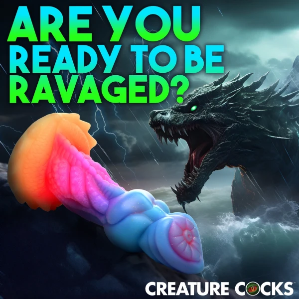 Creature Cocks Aqua-Cock Glow-in-the-Dark Dildo