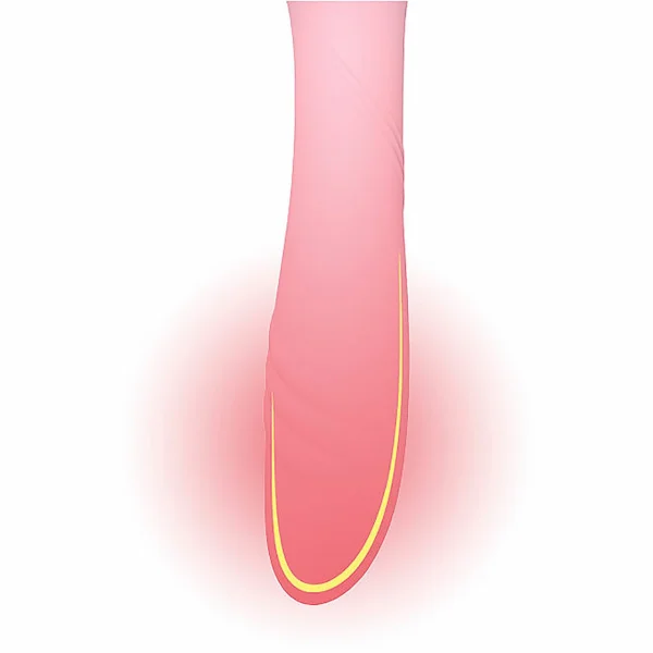 ZALO Desire Preheating Silicone Thruster Dildo - Fairy Pink