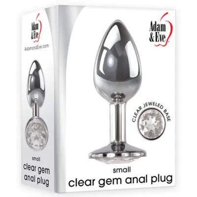 Small Clear Gem Butt Plug
