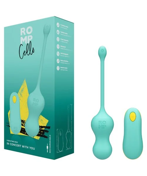ROMP Cello Teal 6 Function Remote Control Vibrating Love Egg — image 6 of 6