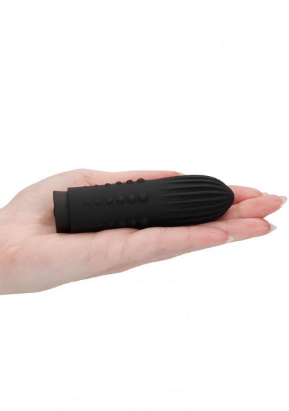 Turbo Rechargeable Bullet - Lush - Black - Silicone Sex Toys