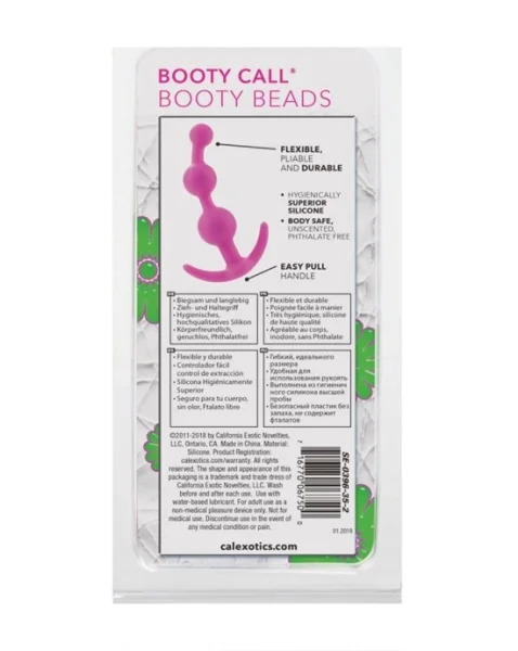 Booty Call Booty Beads - Pink - 4.75 Inch