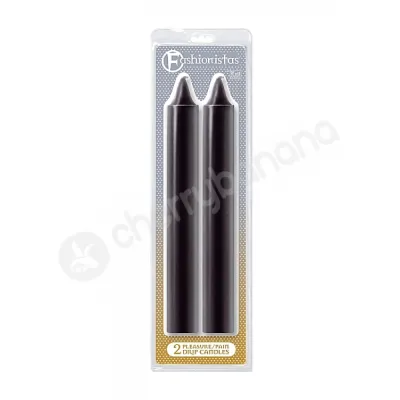 Fashionistas Black Pleasure Pain Drip Candles 2 Pack