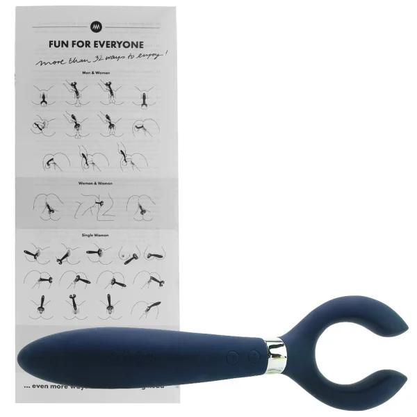 Satisfyer Endless Fun Silicone Waterproof Multi-Function Vibrator - Blue