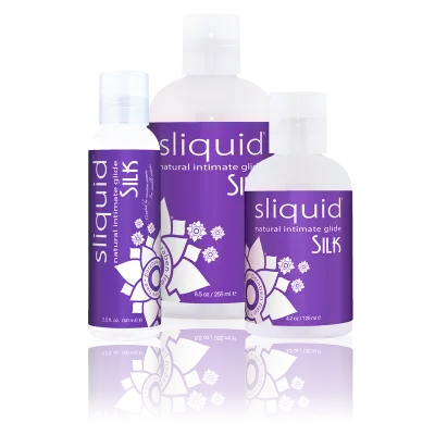Sliquid Naturals Silk Hybrid with 12 Silicone 125ml