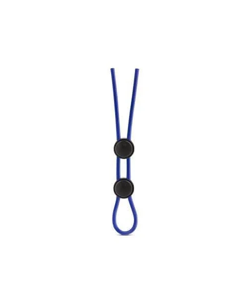 Stay Hard - Silicone Double Loop Cock Ring - Blue