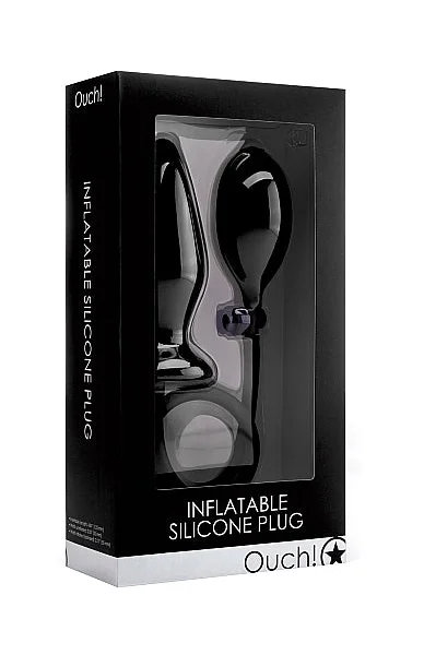 Inflatable Silicone Plug - Black -