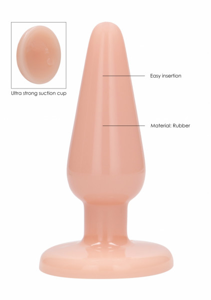 Butt Plug - Basic - 5 Inch - Flesh - How To Use A Butt Plug