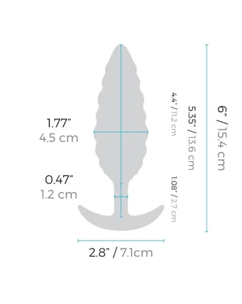 Twist Texture Plug  - 5 Inch