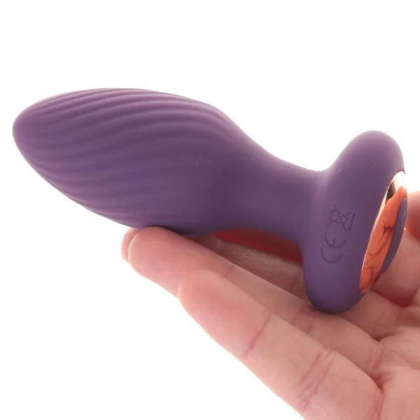 Inya Alpine Rechargeable Silicone Anal Plug With Remote - Purple