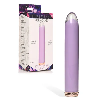 Prisms Erotic Glass 4 6 10X Tapered Glass Bullet Vibrator