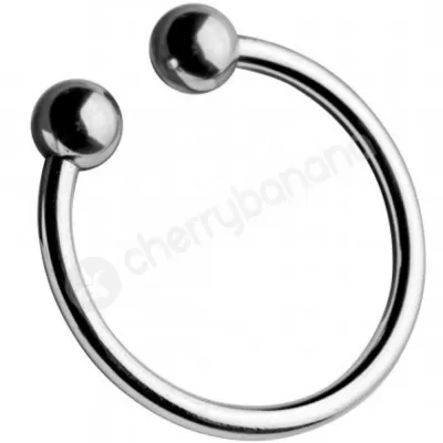 Master Series Pressure Point Beaded Stainless Steel Glans Penis Ring