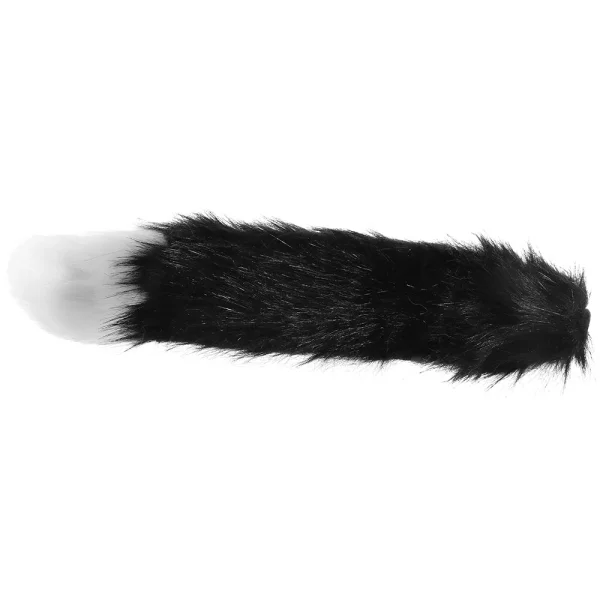 Tailz Snap-On Interchangeable Black & White Fox Tail