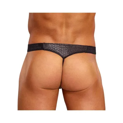 Male Power Cobra Micro V Thong S M Black