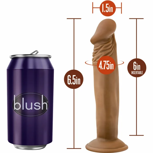 Dr. Skin Dr. Small Realistic Dildo With Suction Cup by Blush - Caramel
