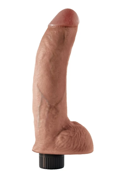King Cock 9'' Vibrating Cock with Balls