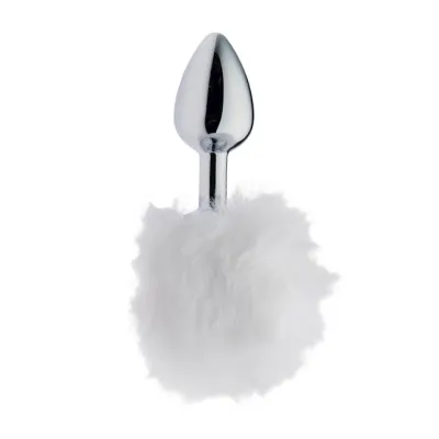 Kinki Bushy Tail Butt Plug 20 6 Inch White