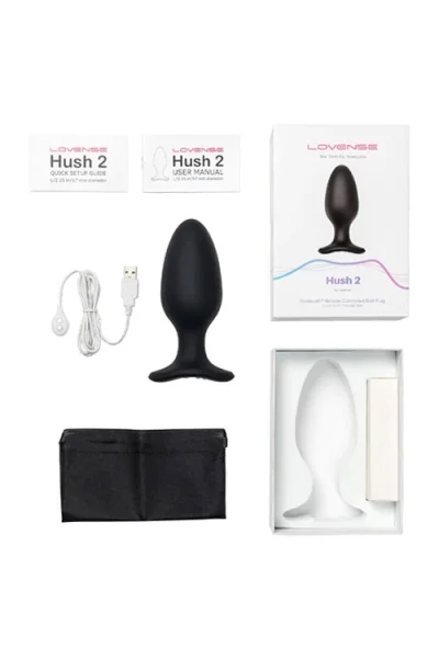 Lovense Hush 2 Large 5.9" Vibrating Butt Plug with App Control