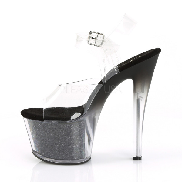 7 inches Heel, 2 3/4 inches PF Ankle Strap Sandal w/ Tinted Heel — image 15 of 16