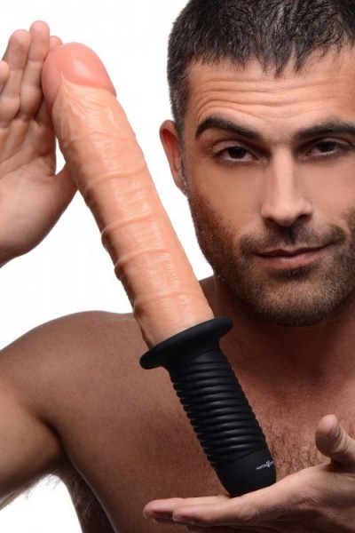 Master Series 9" Realistic Vibrating Dildo Thruster