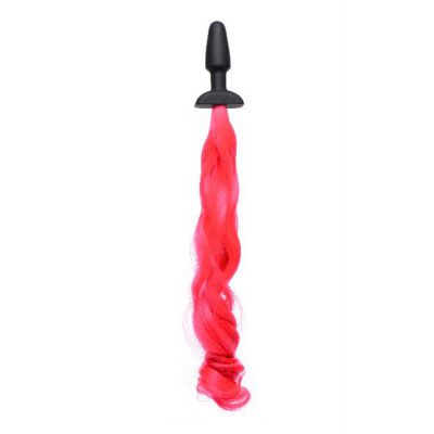 Pony Tail Anal Plug Hot Pink