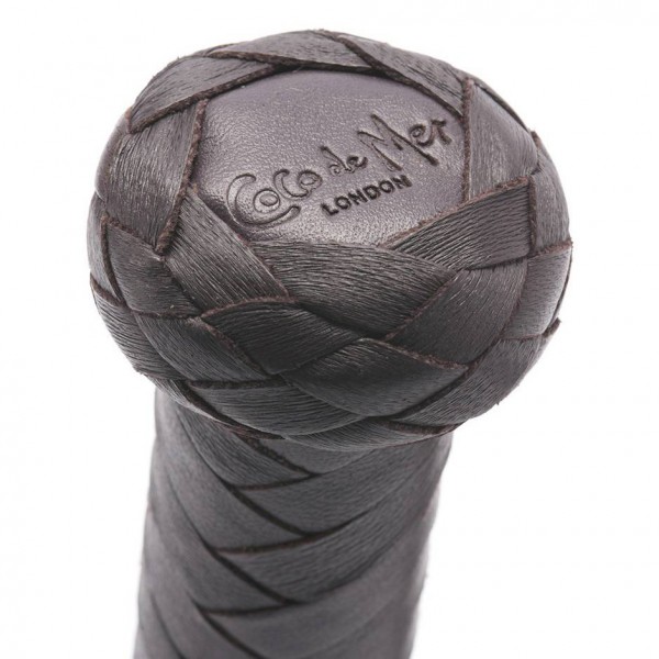 Coco de Mer Brown Leather Flogger