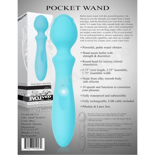 Pocket Wand Vibrating Massager