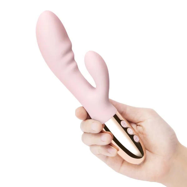 Le Wand Blend Dual-Motor Rabbit Vibrator - Dark Cherry