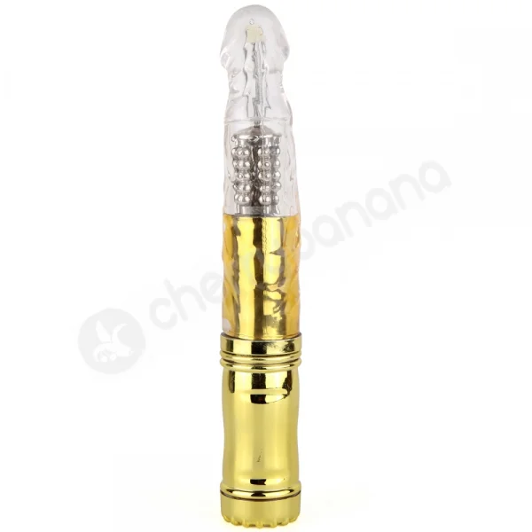Cherry Banana Love Bunny 15 Function Gold Rabbit Vibrator