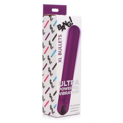 Bang XL Bullet Vibrator Purple 21 6 cm USB Rechargeabe Bullet