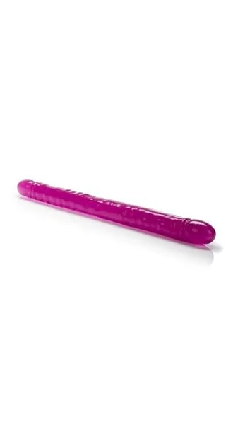 Veined Double Dong AC/DC Heads Grape Purple