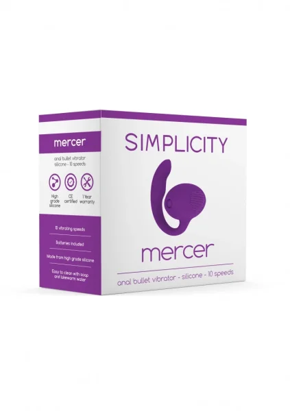 MERCER Anal Bullet Vibrator (Purple)