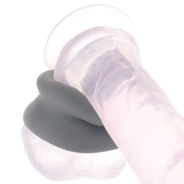 Alpha Liquid Silicone Scrotum Ring By CalExotics - Gray