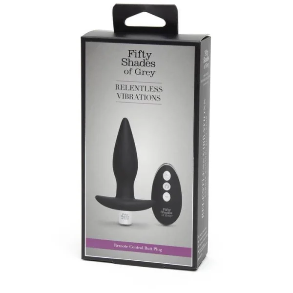 Fifty Shades Relentless Vibrations Remote Control Butt Plug